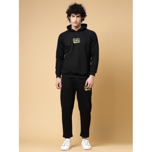 Rigo - Black Fleece Regular Fit Mens Tracksuit ( Pack of 1 ) - None