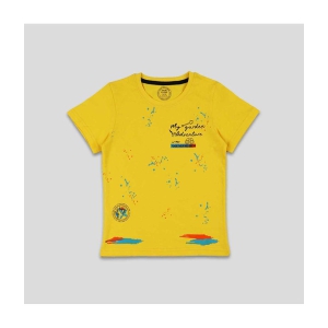 Supersquad - Yellow Cotton Boy's T-Shirt ( Pack of 1 ) - None