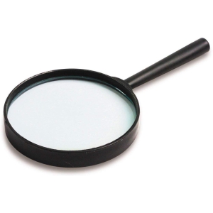 75mm Black Magnifying Glass for inspection, Jewelry & small prints reading & Multiple uses