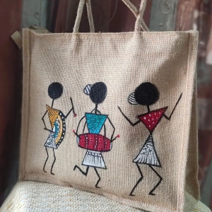 Handpainted Jute Bags