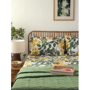 Moringa Green Fitted Sheet with Pillow Cover-Fitted