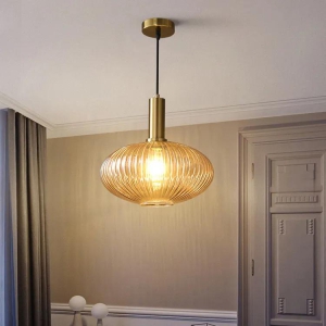 hdc-ambersmoke-glass-mid-century-hanging-lamp-1-light-with-ribbed-glass-shade-blown-glass-ceiling-light-amber