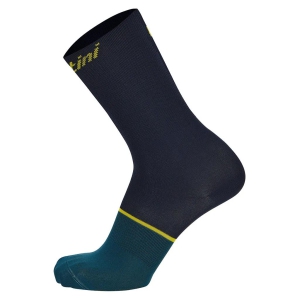 Santini TDF Le Maillot Jaune Socks - Navy Blue-XL/XXL