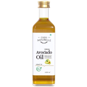 Farm Naturelle 100% Pure Extra Virgin Avocado Oil is Pressed from The Fleshy Pulp Surrounding The Avocado Seed Fssai Approved.1000ML