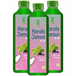 Karela Jamun sugar free Juice Pack of 3 - 1000ml