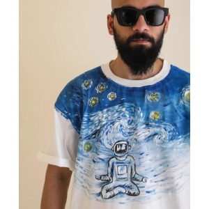 Starry Night Handpainted Tee-XL