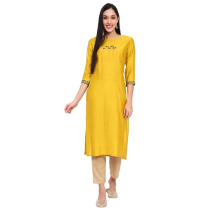 Yellow Cotton Kurta-xxl