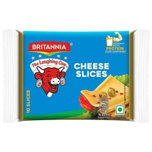 Britannia Processed Cheese Slice - Goodness Of Cows Milk, 200 G (10 Slices X 20 G Each)