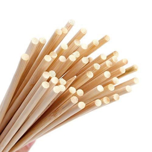 Wooden Skewers/BBQ Sticks Seekh for Kabab, Paneer Tikka, Fruits Salad for Oven Microwave Pan (8 inches Each, 2.3mm Thickness, Pack of 80)