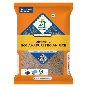 24 mantra SONAMASURI RAW RICE BROWN ORGA 10 KG