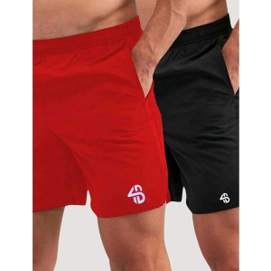 Forbro Multicolor Polyester Lycra Mens Outdoor & Adventure Shorts ( Pack of 2 ) - None