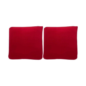 House Of Quirk Set of 2 Polyester Cushion Covers 40X40 cm (16X16) - Red