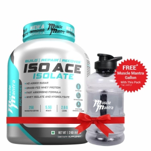 Muscle Mantra Epic Series Iso Ace Isolate + Free Gallon Bottle-2 kg / Birthday Cake