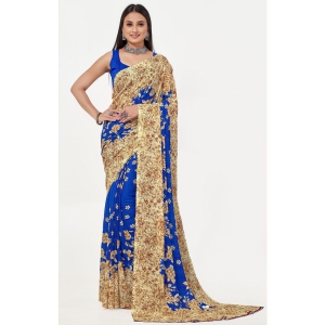 LEELAVATI - Multicolor Georgette Saree With Blouse Piece ( Pack of 1 ) - Multicolor