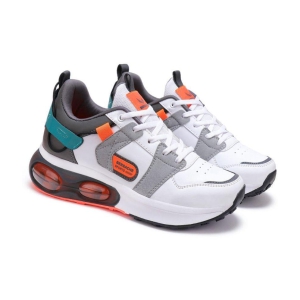 Bersache White Mens Sports Running Shoes - None