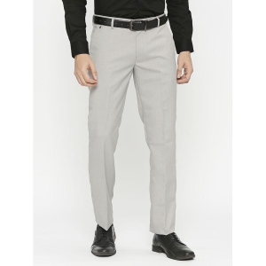 Solemio Grey Slim Formal Trouser ( Pack of 1 ) - None