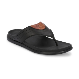 Leeport - Black Men's Thong Flip Flop - None