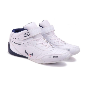 Bersache White Mens Sports Running Shoes - None