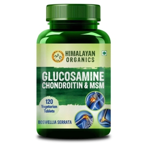 Himalayan Organics Glucosamine Chondroitin MSM with Boswellia For Joint & Cartilage Support 120 Tab