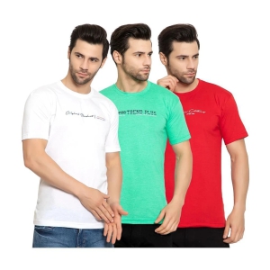 Zeffit - Cotton Blend Regular Fit Multicolor Mens Sports T-Shirt ( Pack of 3 ) - None