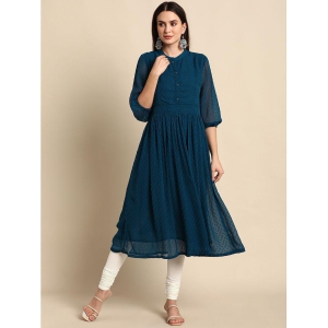 janasya-blue-chiffon-womens-flared-kurti-pack-of-1-none