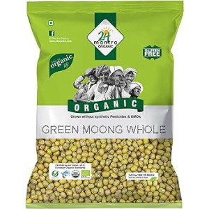 24 mantra GREEN MOONG WHOLE   500 GMS