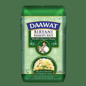 Daawat Basmati Rice/Basmati Akki - Biryani, 1 Kg Pouch