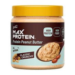 RiteBite Max Protein Peanut Spread  Classic Crunchy Peanut Butter 340 G  High