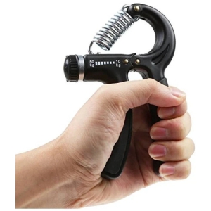 Adjustable Hand Grip Strengthener, Hand Gripper for Men & Women , Pack of 1 - Black