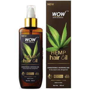 WOW Skin Science Hemp Hair Oil For Dry, Damaged and Chemically Treated Hair - 150ml