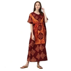 Cotton Kaftan Dress Maxi Long Tunic Batik One Size