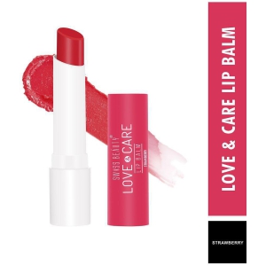 Swiss Beauty Love & Care lip Balm (Strawberry, 4.5g) Pack of -2t