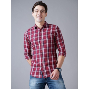 Paul Street - Red Cotton Slim Fit Men''s Casual Shirt ( Pack of 1 ) - None