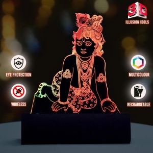 3D illusion Car Dashboard LED Murti of Nandkishor