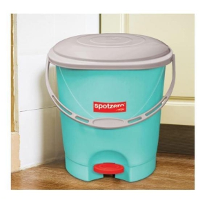 Spotzero By Milton Plastic Sz Clean Up Pedal Bin, 12 litres, Aqua Green