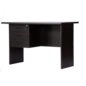 Engineered Wood Study Table and Office Desk (Dark Wenge, Matte Finish)