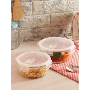 femora-borosilicate-round-glass-food-storage-container-with-air-vent-lid-580-940-ml-set-of-2