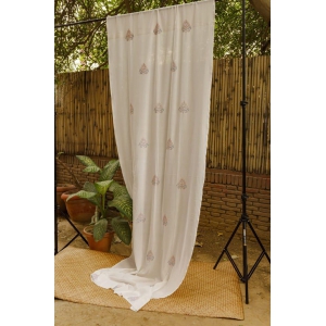 Bageecha Chikankari Door Curtain