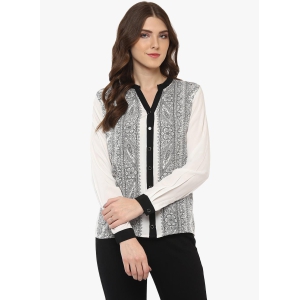 PORSORTE Digital Printed front Shirt-S / White Black