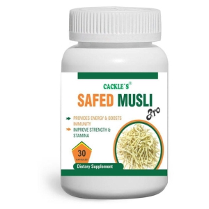 Cackle's Herbal Safed Musli Pro (2x30=60 Caps) Capsule 60 no.s