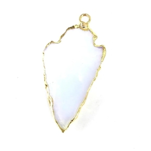 Natural stone pendant-White