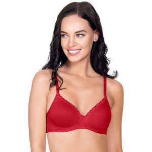 Amante Cotton T-Shirt Bra - Maroon Single - 32D