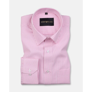 Zuazeiro Pink Stripe Oxford Cotton Shirt-44 / XL