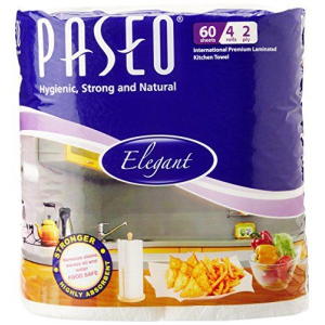 Paseo Tissues Plain Kitchen Towels - 4 Rolls