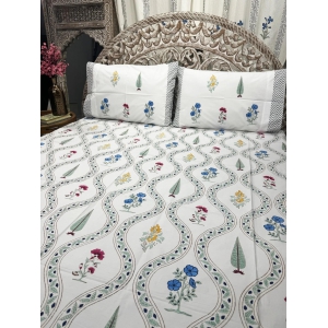 Hand Block Cotton Bedsheet | Bahaar Bedsheet-King