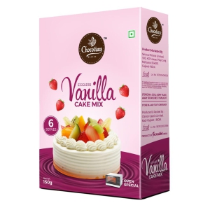 Chocolian Bakers Eggless Vanilla Oven Cake Mix Powder | Instant Cake Mix Powder | 3 Step Cake Mix | Mix, Pour & Bake | Moist Vanilla Cake |