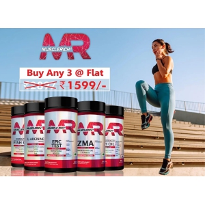 MuscleRich (Combo) Buy Any 3 Items-Omega-3 Fish Oil +  L-Arginine & Triple Strength Fish Oil