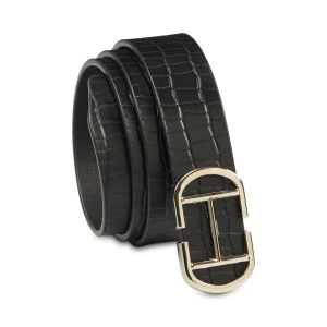 Men''s Genuine Leather Casual Belt - Black-38