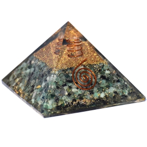 Energy Pyramid: Meditation & EMF Protection with Moonstone, Lapis & Jade-Multi 8