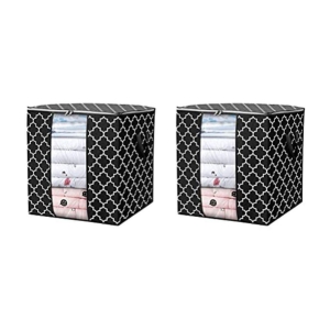 House Of Quirk Set of 2 Transparent PVC Storage Stool